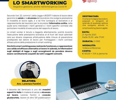 S.A.D. SEMINARIO A DISTANZA - LO SMARTWORKING 21/04/2021
