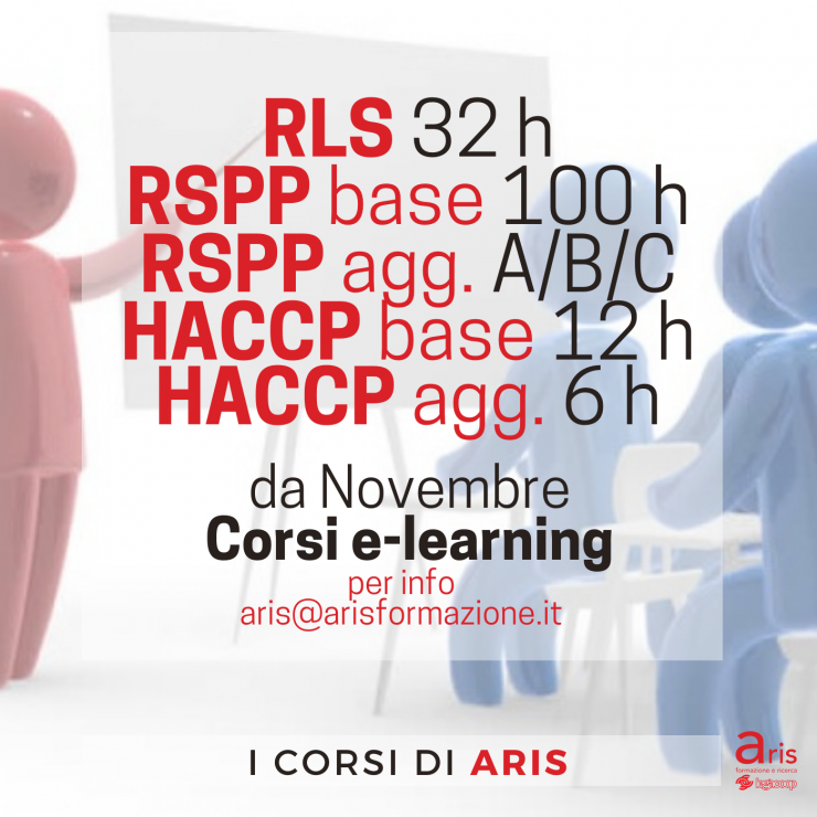 NUOVI CORSI RLS RSPP E HACCP A NOVEMBRE